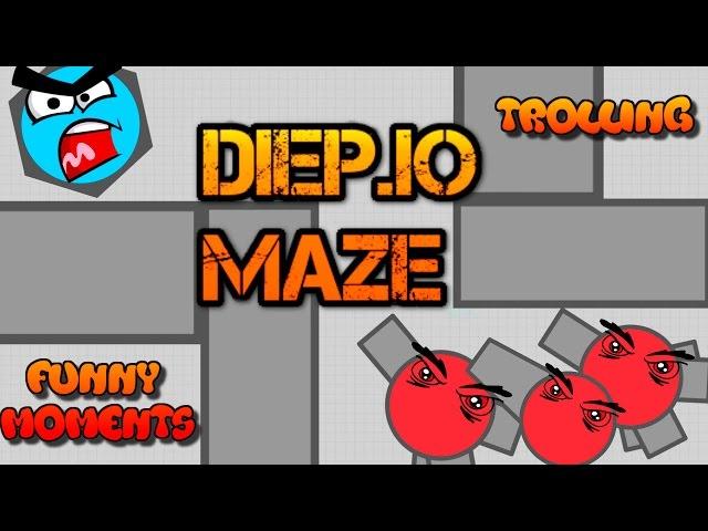 NEW DIEP.IO MAZE FUNNY MOMENTS!! // Trolling // Defeating Teamers