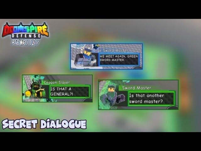 Doomspire Defense REWRITE | the secret dialogue (part 1) | tutorial