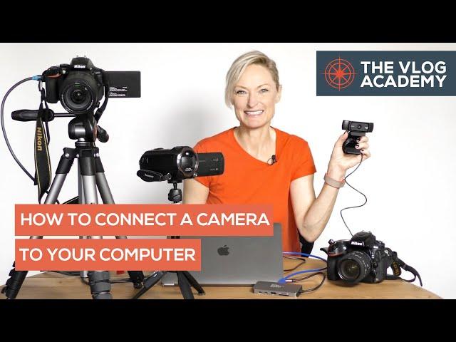 How to connect a camera to your computer for Live Streaming, Zoom or webinars