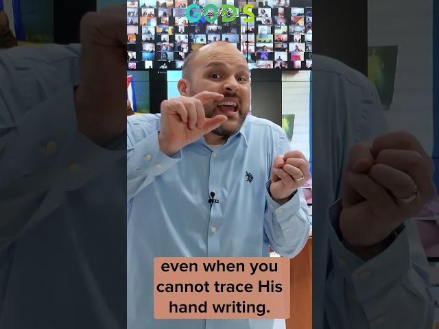 Trust God’s Hand is WORKING even you cannot trace His Hand WRITING!