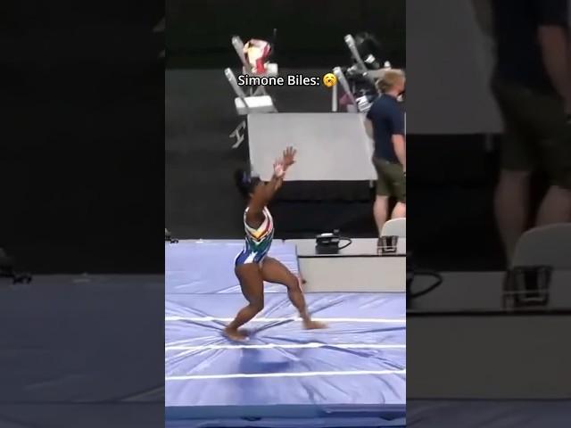 And she does it better than him #gymnastics #vault #simonebiles