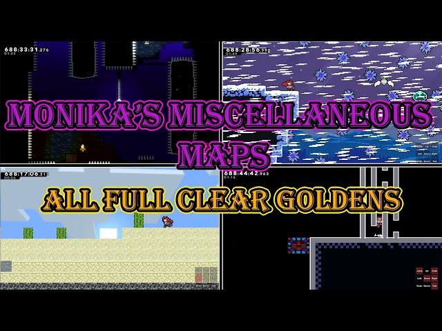 4 New Monika Maps! - Monika's Miscellaneous Maps All Full Clear Goldens | Celeste