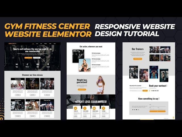 ELEMENTOR Tutorial: Designing a Professional Gym Website in WordPress 