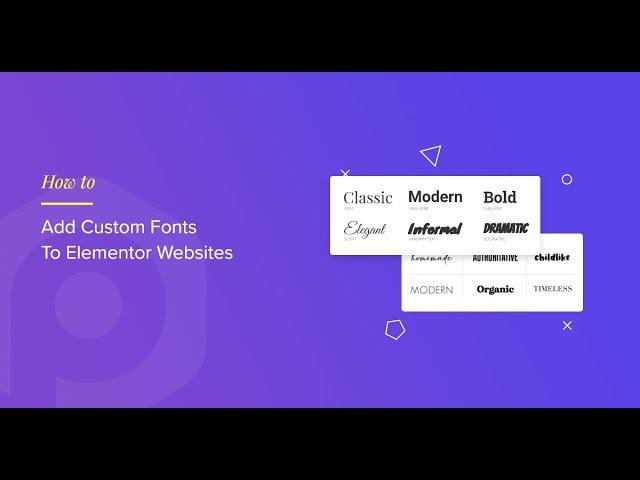 How to Add Custom Fonts in Elementor Free  Easy Tutorial