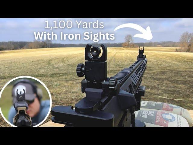 1,100 Yards with IRON SIGHTS!