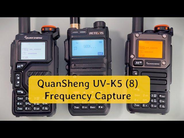Проверка функции захвата частоты радиостанции QuanSheng UV-K5 (8)