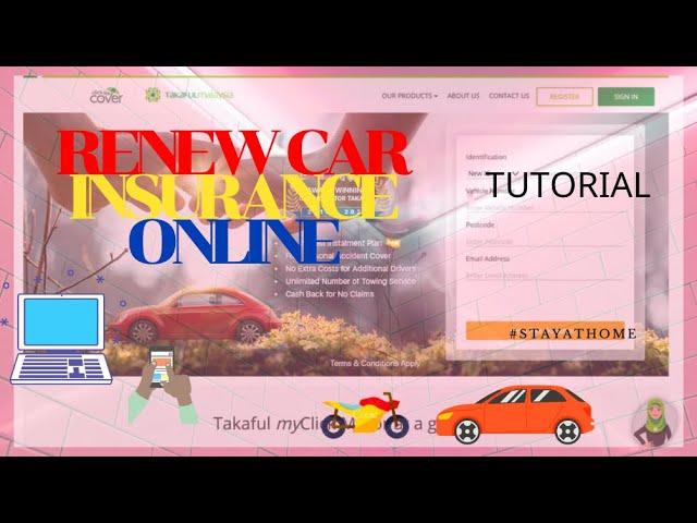 Renew Car Insurance Online || Takaful Insurance || #stayathome