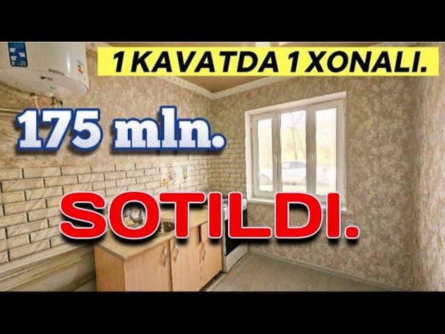 Урганч шахрида 1 каватда 1 хонали квартира 175 млн. Мулжал: 8 ТВ. ёнида.