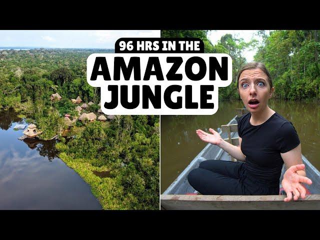 Surviving the AMAZON JUNGLE (Sani Lodge Full Experience)