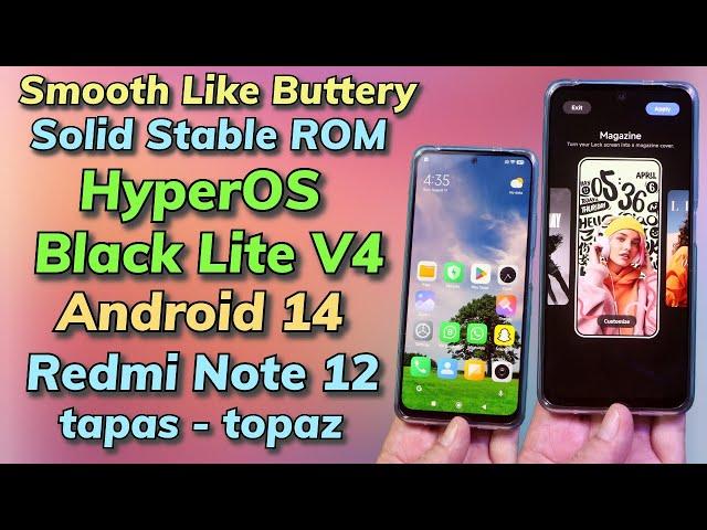 Install Black Lite V4 HyperOS A14 ON Redmi Note 12 4G