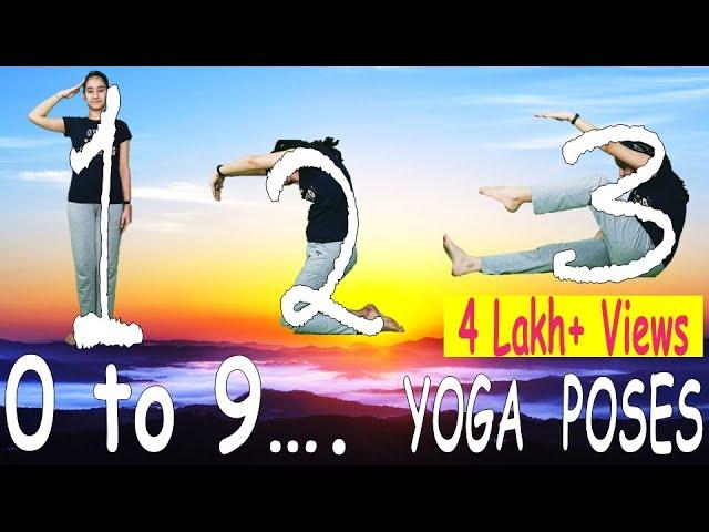 Number Yoga I 0 to 9 I YOGA for Kids I Number Poses I Happy international yoga day | easy yoga