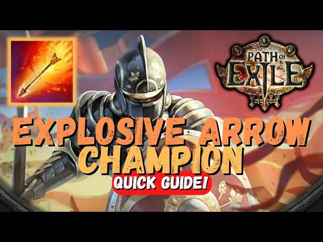 Explosive Arrow Ballista Champion | Path of Exile | PoE Builds