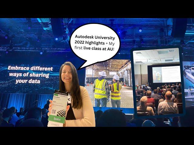 Autodesk University 2022 Highlights + First Live Class at AU! #AU #AutodeskUniversity #Autodesk