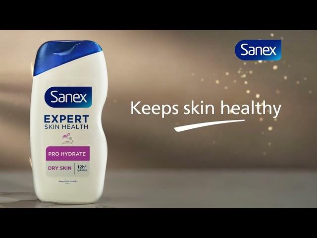 Sanex shower gels, soothe sensitive skin