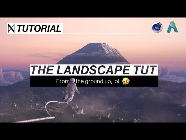 C4D TUTORIAL | Realistic CGI Landscapes [Cinema4D & Arnold]