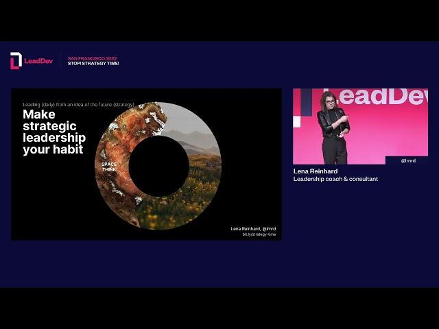 Stop! Strategy time! (Or are we really stopping?) | Lena Reinhard | LeadDev San Francisco 2022
