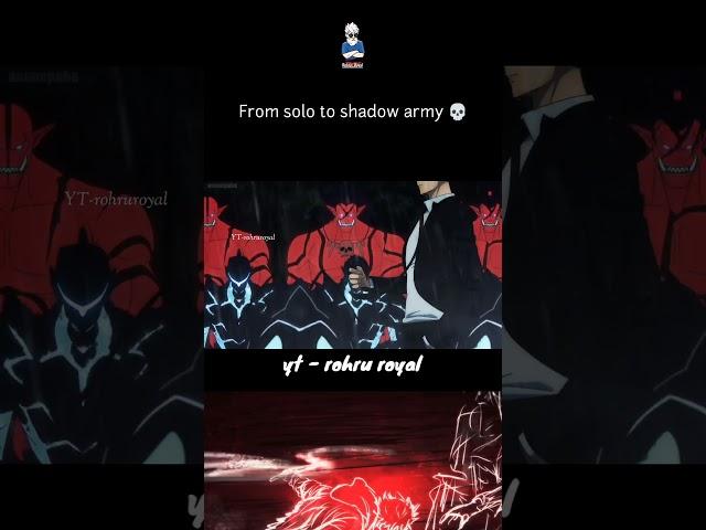 from solo to shadow army || anime badass moment edit shorts