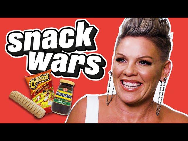 P!nk Decides If American Or British Snacks Are Better | Snack Wars | @ladbiblestories