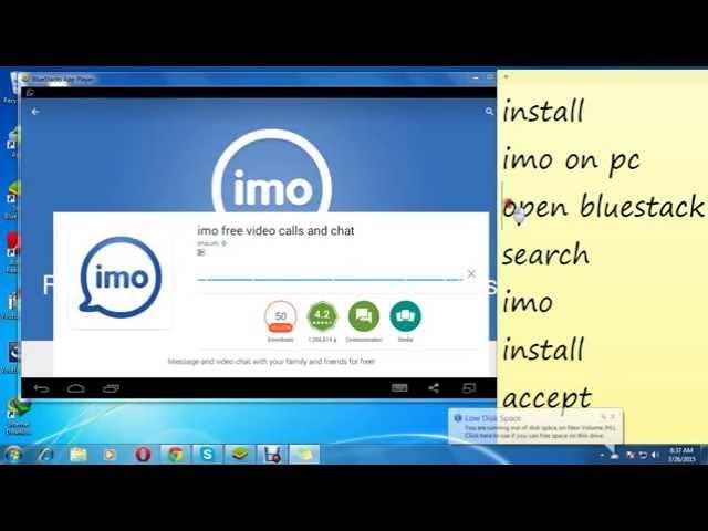 install IMO Video calling app on laptop and pc Most Viewed ..Free CAlling 