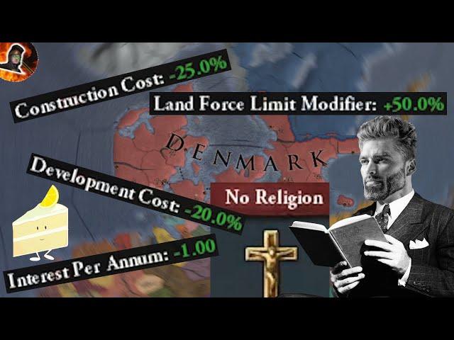 Playing Atheist Denmark, with Very Hard Bonuses? A Guide.