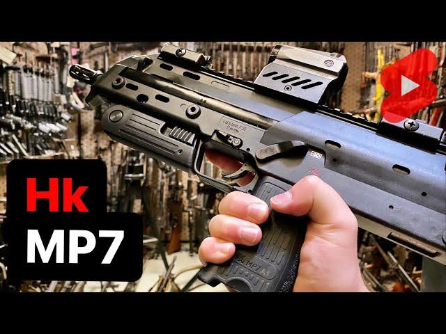 Hk MP7 (Possibly the Coolest Machine Gun EVER) in 1 Minute #Shorts
