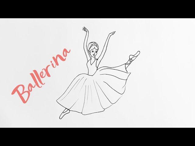 How to draw a simple ballerina