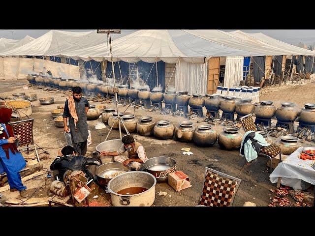 Desert Wedding Celebration | Traditional Desi Marriage | Special Beef and Chicken Feast for Guests