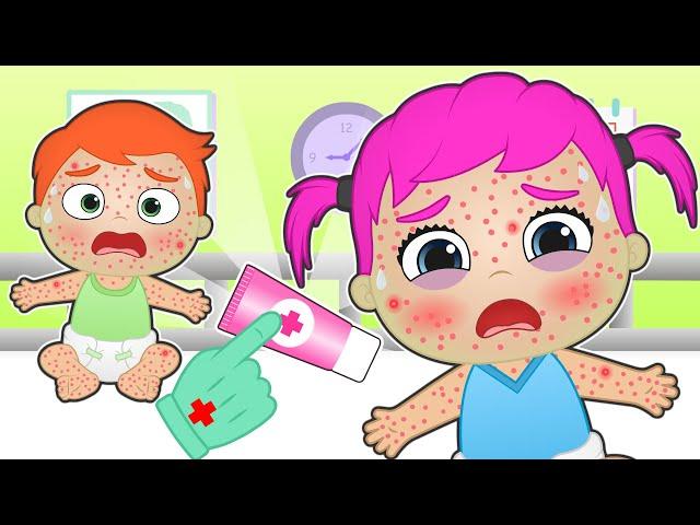 BABIES ALEX AND LILY have MEASLES  How to cure a baby