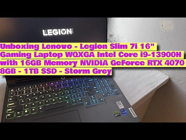 Unboxing Lenovo Legion Slim 7i 16" Gaming Laptop 2023 | Best Buy Open Box |