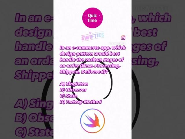 Swift Design Pattern Quiz #swift #programming #ios #coding #ai #technology #education