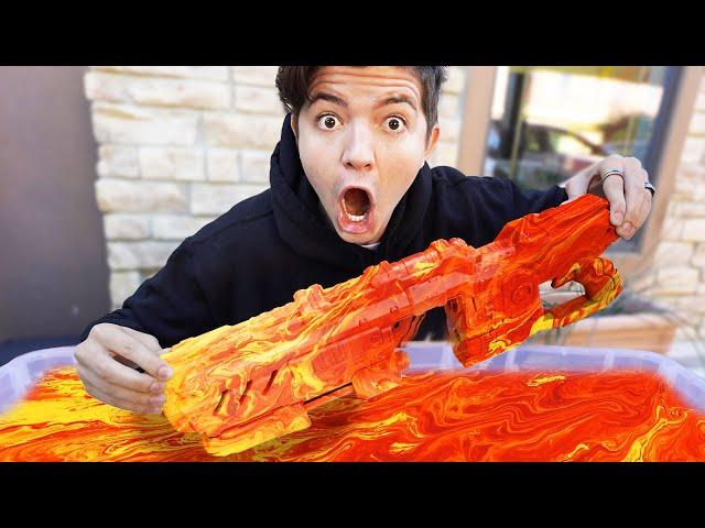 I Hydro Dipped 5 Custom NERF Blasters! *satisfying*