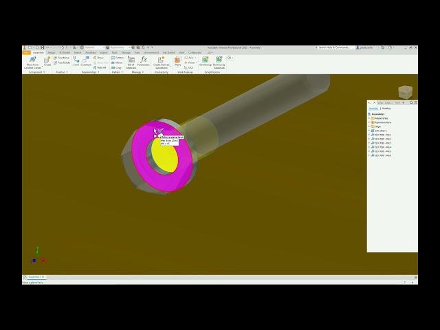 Inventor: Auto drop bolts AND washers to all holes