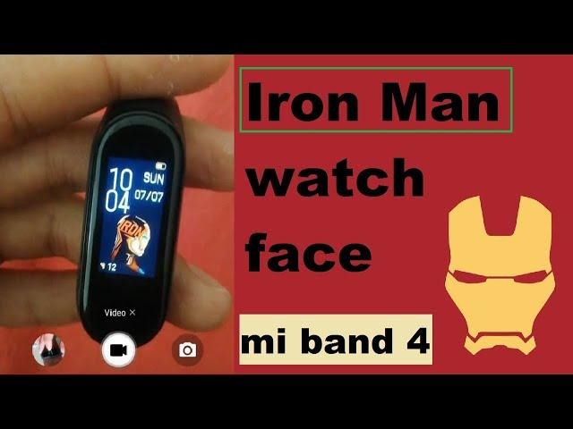 Install Iron Man watch face - mi band 4