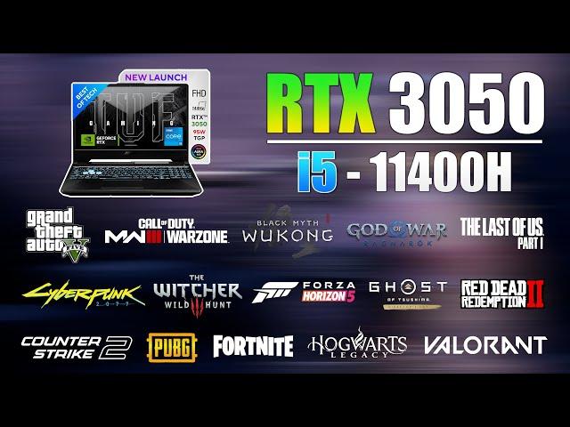 Asus TUF F15 : i5 11th Gen RTX 3050 Gaming Test in late 2024 - 15 Games Tested