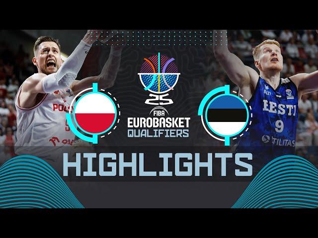 Poland  vs Estonia  | Highlights | FIBA EuroBasket 2025 Qualifiers