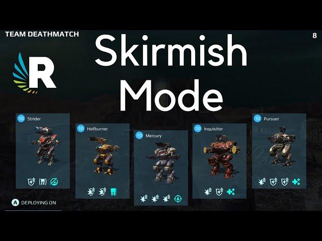 War Robots: STRIDER, HELLBURNER, MERCURY, INQUISITOR AND PURSUER GAMEPLAY [Skirmish Mode]