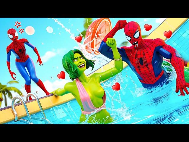 She's Hulk & Spider-Girl: Granny the Dumb Thief Gets Caught! | Funny Moments!