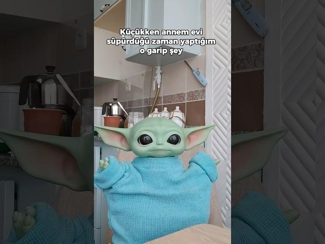 Banyo Yoda'nın küçükken yaptığı şey  | Baby Yoda #babyyoda