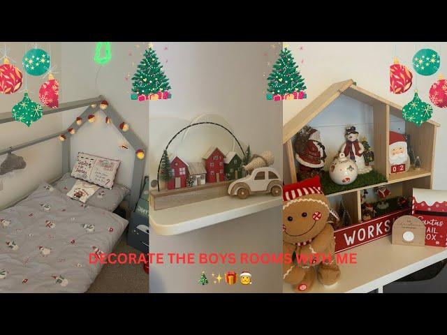 VLOGMAS 2024 | EPISODE TWO | DECORATE THE BOYS ROOMS WITH ME | ELISHA HODGSON 