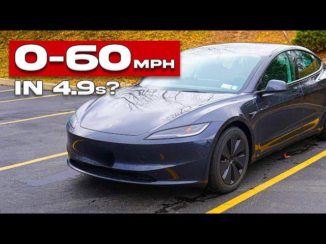 2024 Tesla Model 3 Long Range RWD Review + 0-60 Test | Range, Features & Performance Breakdown