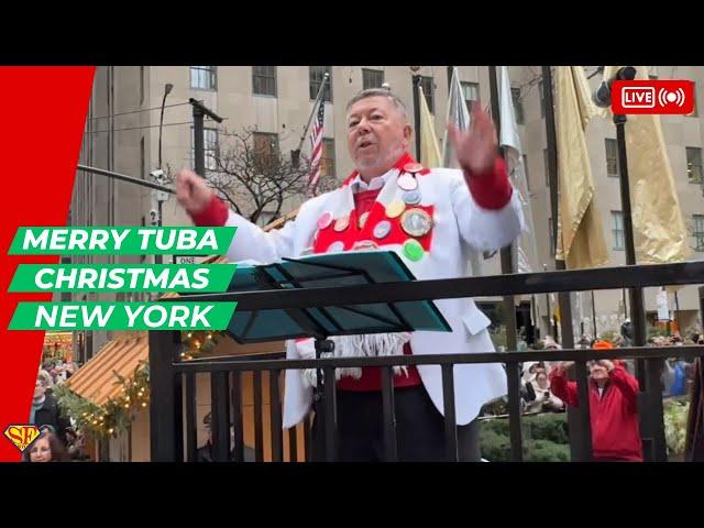 New York: Merry Tuba Christmas at Rockefeller Center 2024