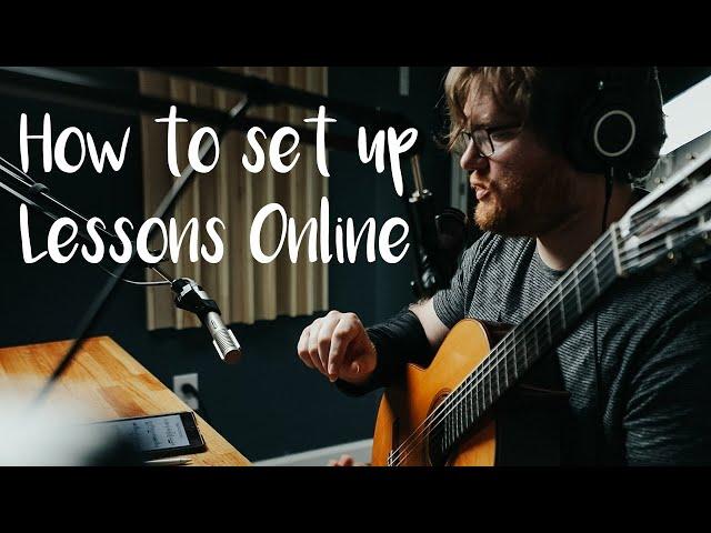 Set up online lessons | online music lessons setup