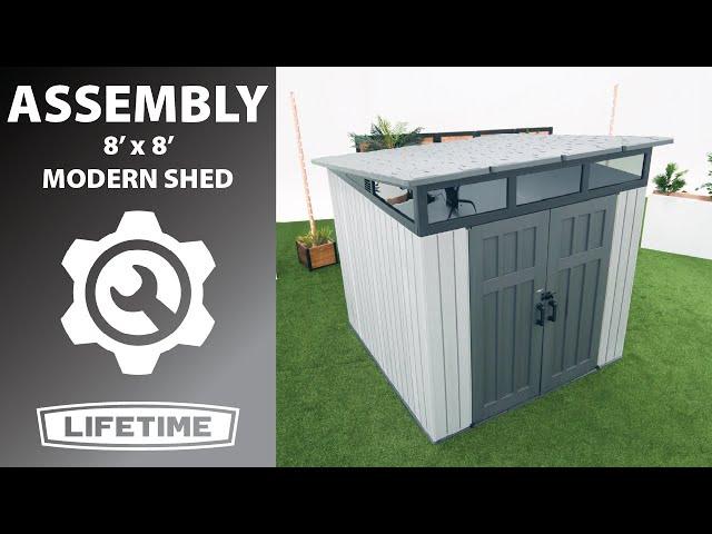 Lifetime 8' x 8' Modern Shed | Model 60336 | Lifetime Assembly Video