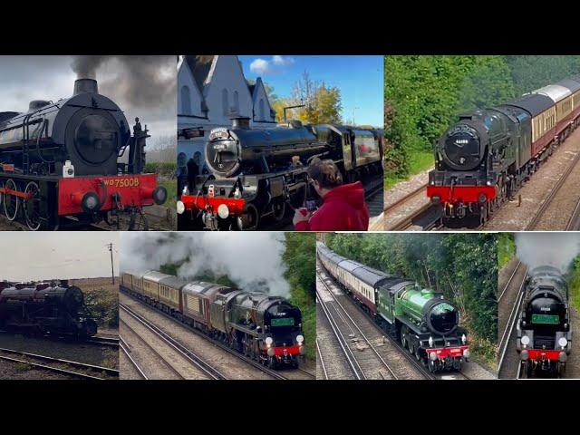 Steam Trains UK - Steam Locomotives  UK ( 2024 & 2023 )