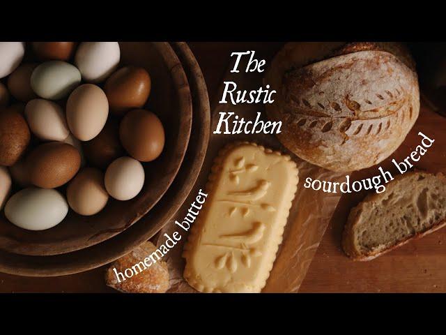 Making Sourdough Bread and Butter From Scratch