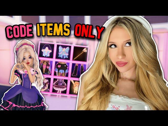 LIVE USING ONLY NEW CODE ITEMS in DRESS TO IMPRESS (NEW UPDATE)