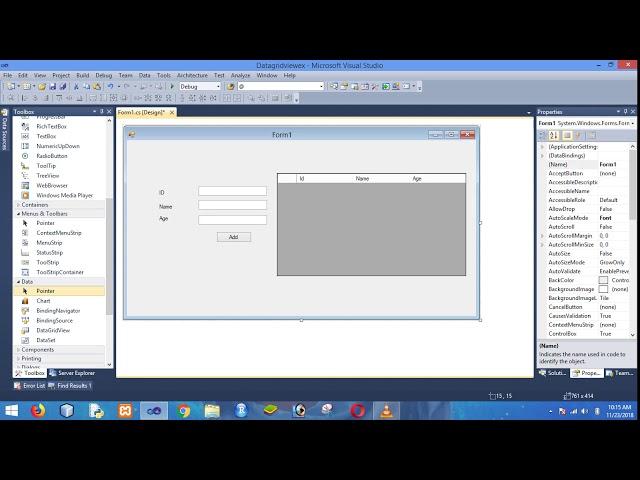 Add textbox value into datagridview in c# window application