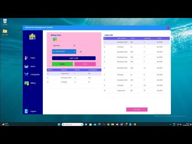 C# Full Project| Restaurant Management System Using C#.Net and SQL Server