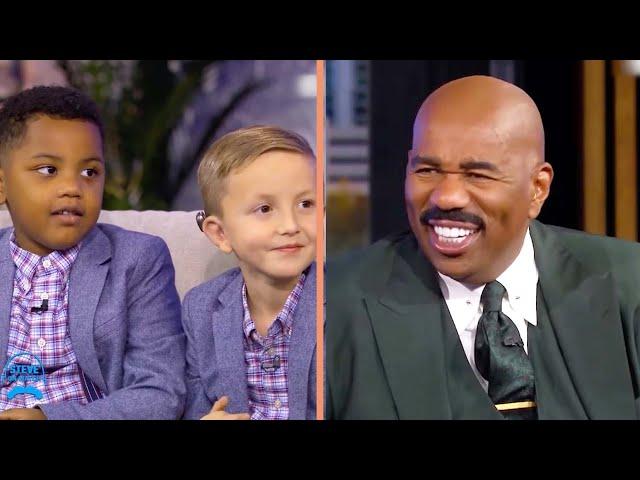 The 5-Year-Old “Twins” that Cross Color Lines  II Steve Harvey