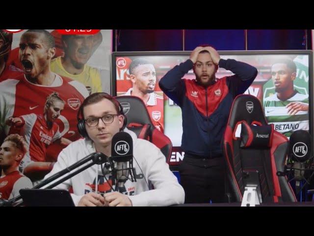 AFTV react to Goncalves HALFWAY LINE GOAL, Arsenal 1-1 Sporting